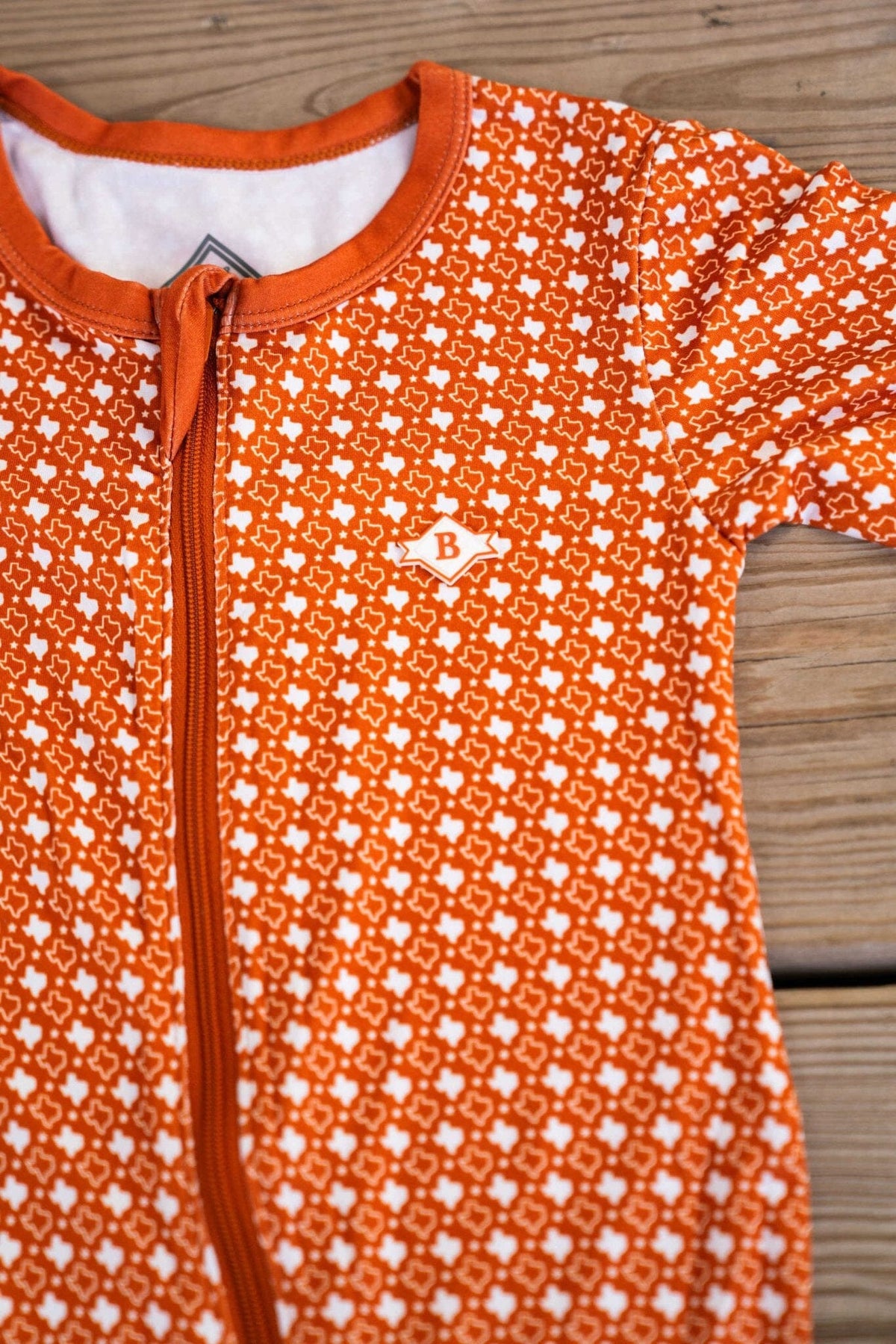 Baby Zip Up - Texas Orange - BURLEBO