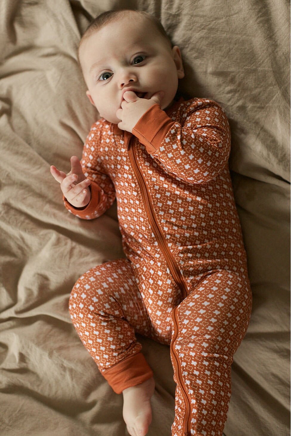 Baby Zip Up - Texas Orange - BURLEBO