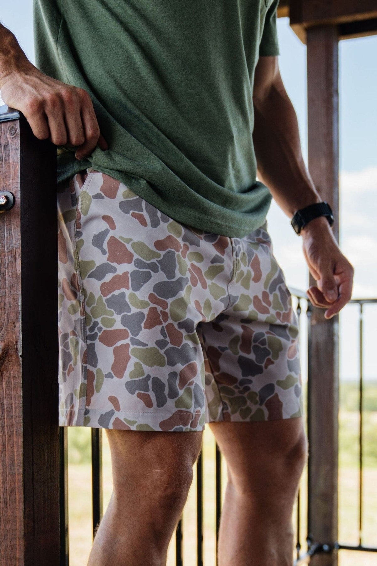 Driftwood Camo Everyday Shorts - BURLEBO