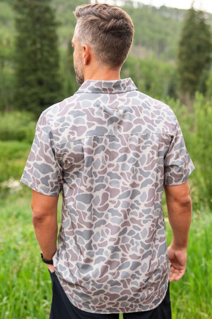 Performance Button Up - Classic Deer Camo - BURLEBO