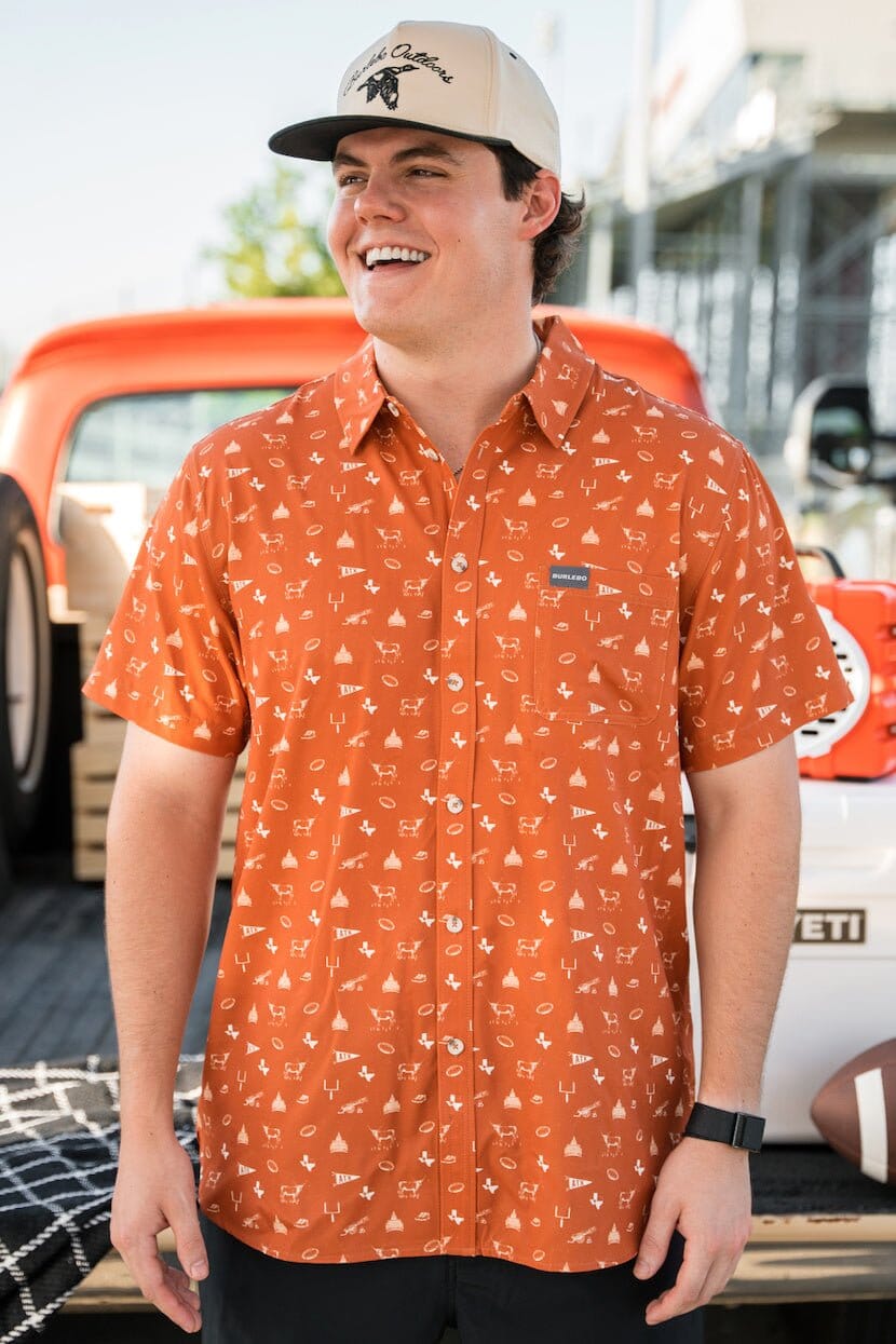 Performance Button Up - Gameday In Austin - BURLEBO