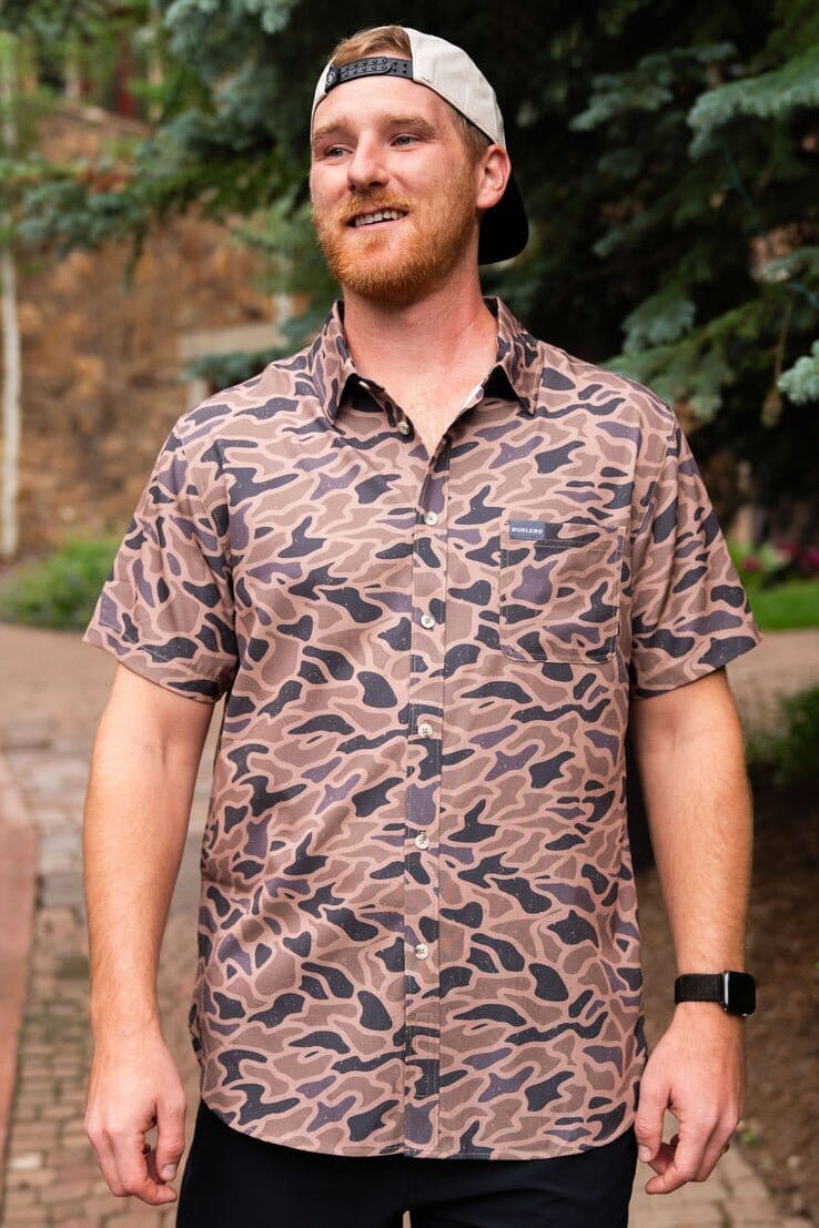 Performance Button Up - Gauge Camo - BURLEBO