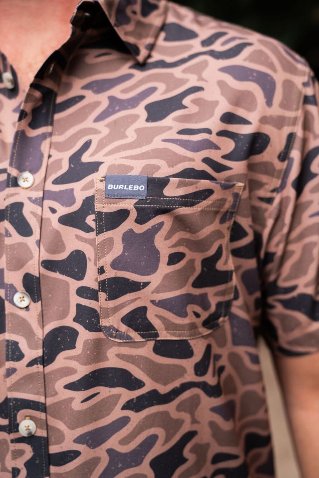 Performance Button Up - Gauge Camo - BURLEBO