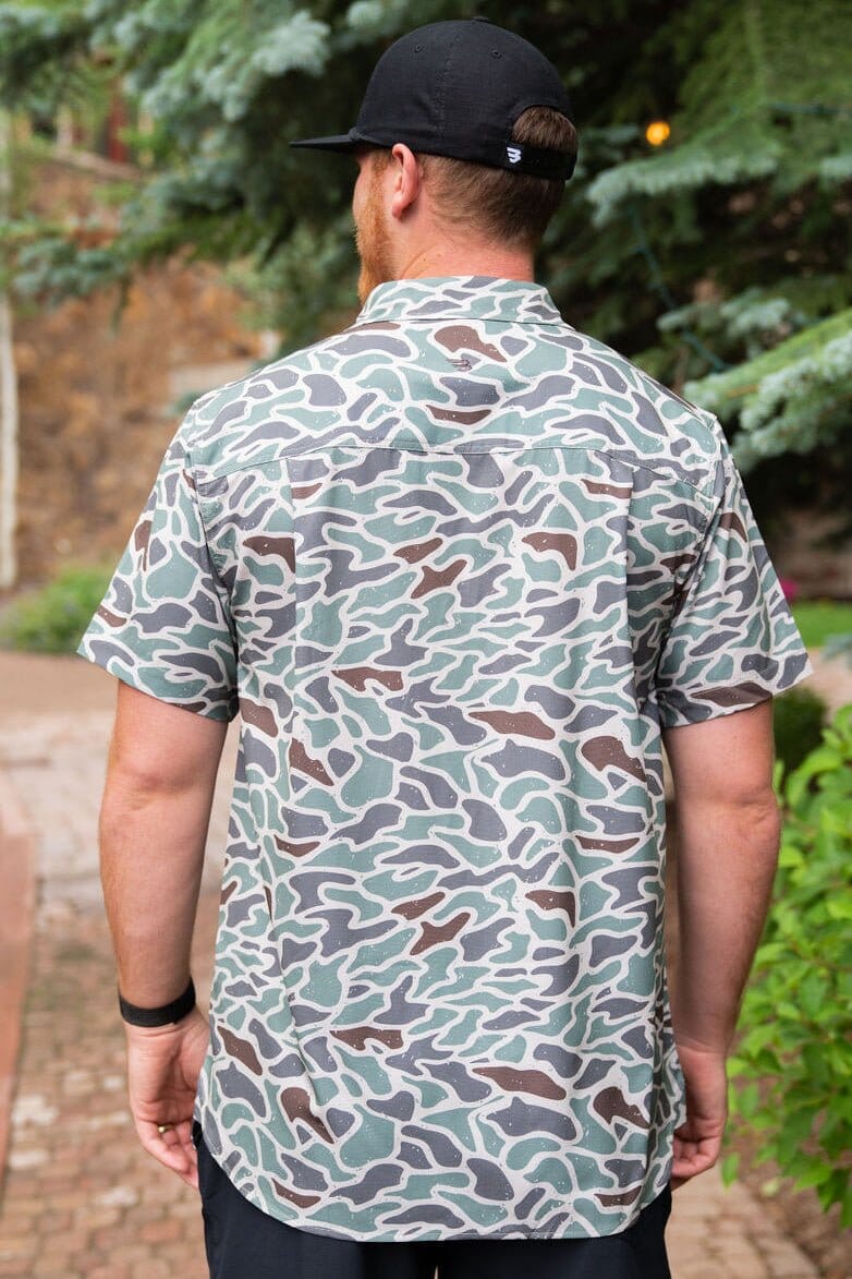 Performance Button Up - Retro Duck Camo - BURLEBO