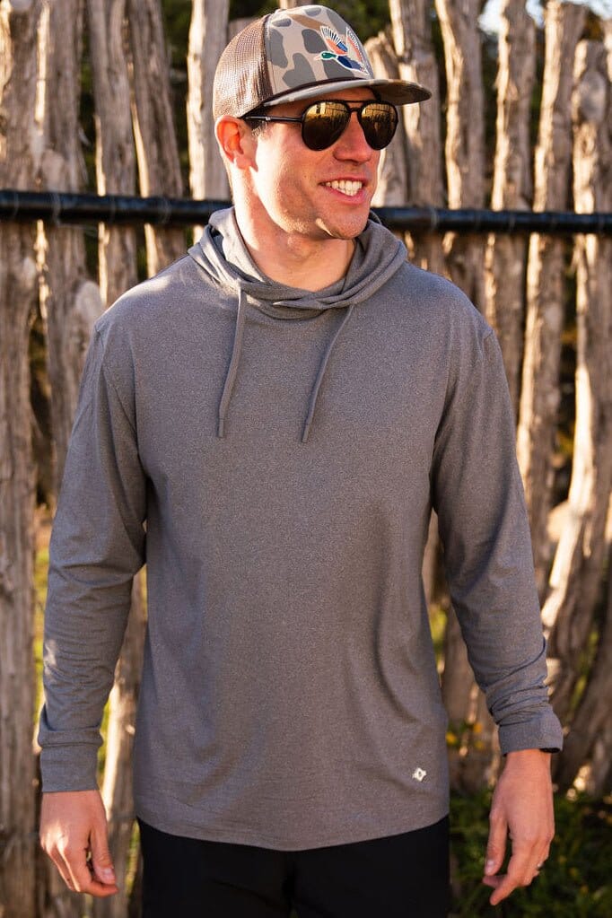 Performance Hoodie - Dark Heather Grey - BURLEBO