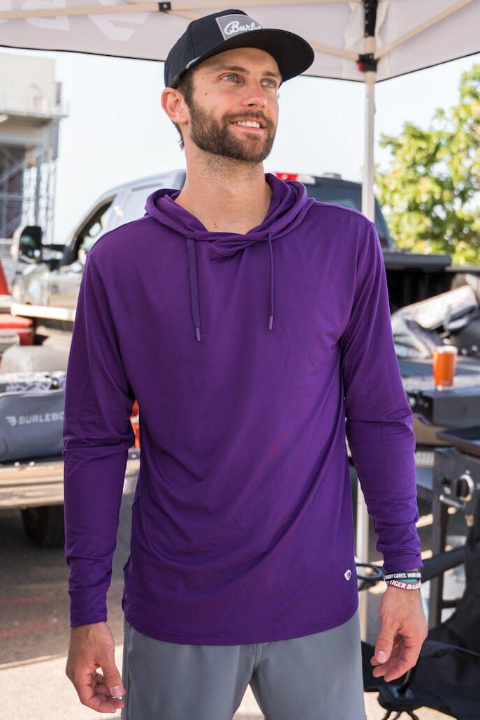 Performance Hoodie - Purple - BURLEBO