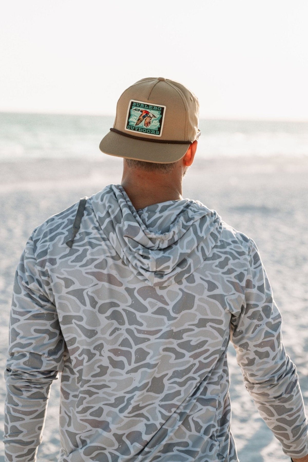 Performance Hoodie - White Camo - BURLEBO