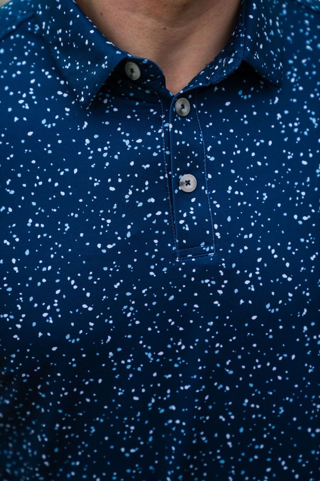 Performance Polo - Navy Speckled - BURLEBO