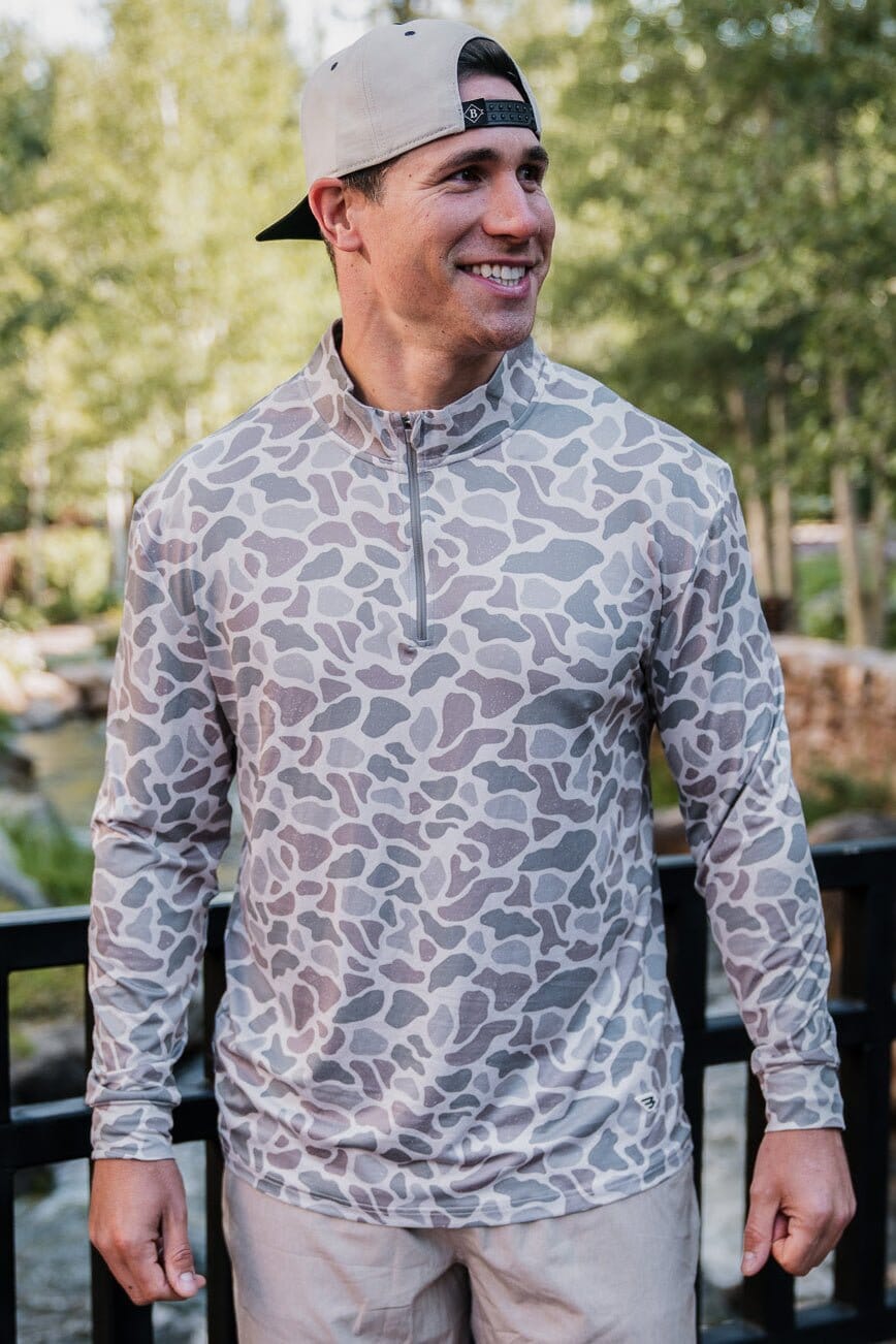 Performance Quarter Zip - Classic Deer Camo - BURLEBO