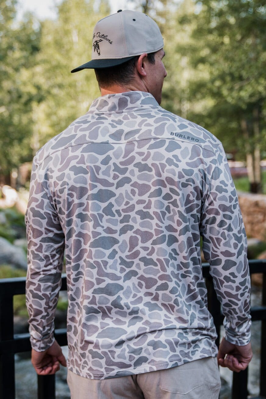 Performance Quarter Zip - Classic Deer Camo - BURLEBO