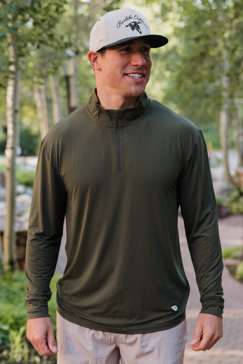 Performance Quarter Zip - Mallard Green - BURLEBO