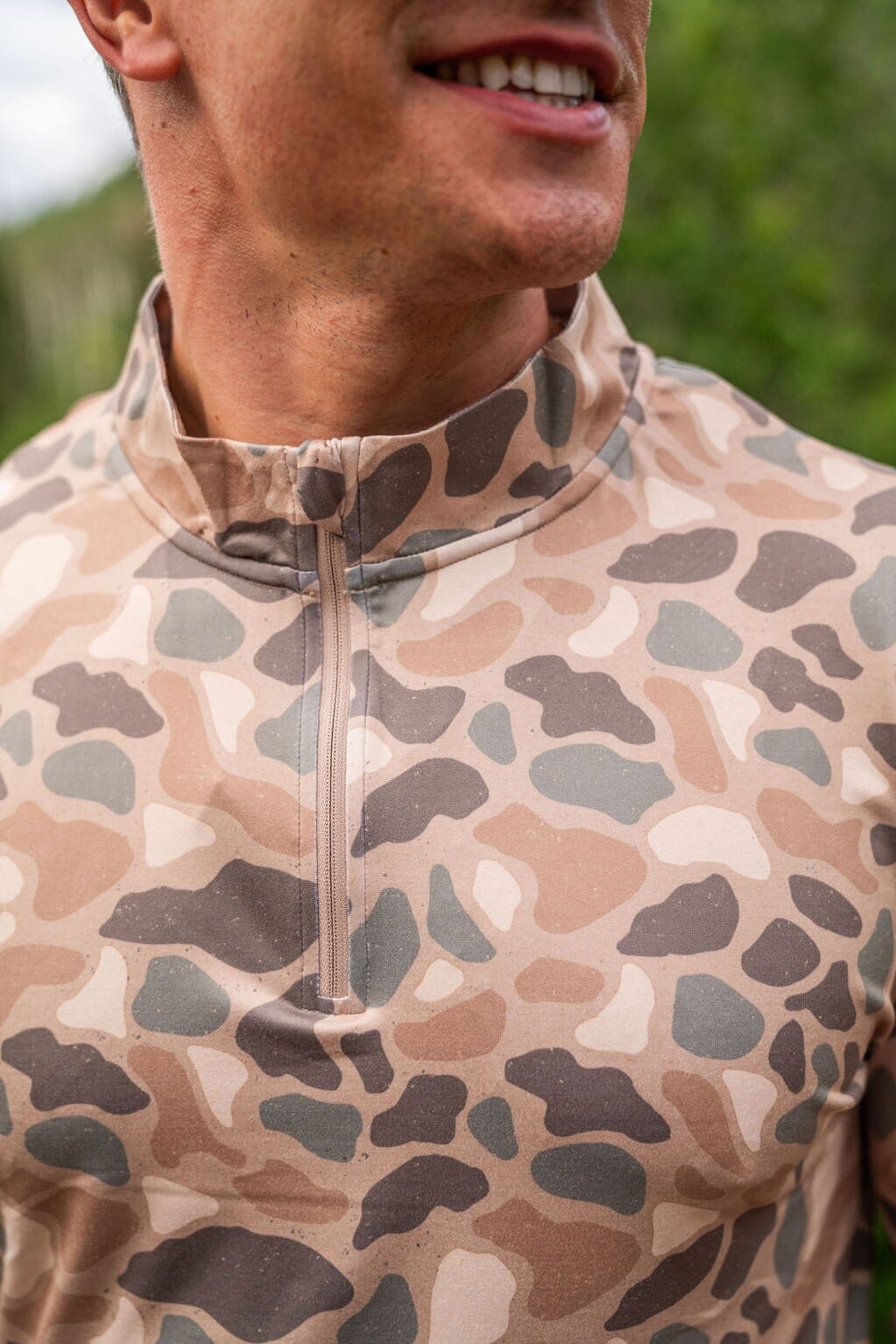 Performance Quarter Zip - Pintail Camo - BURLEBO