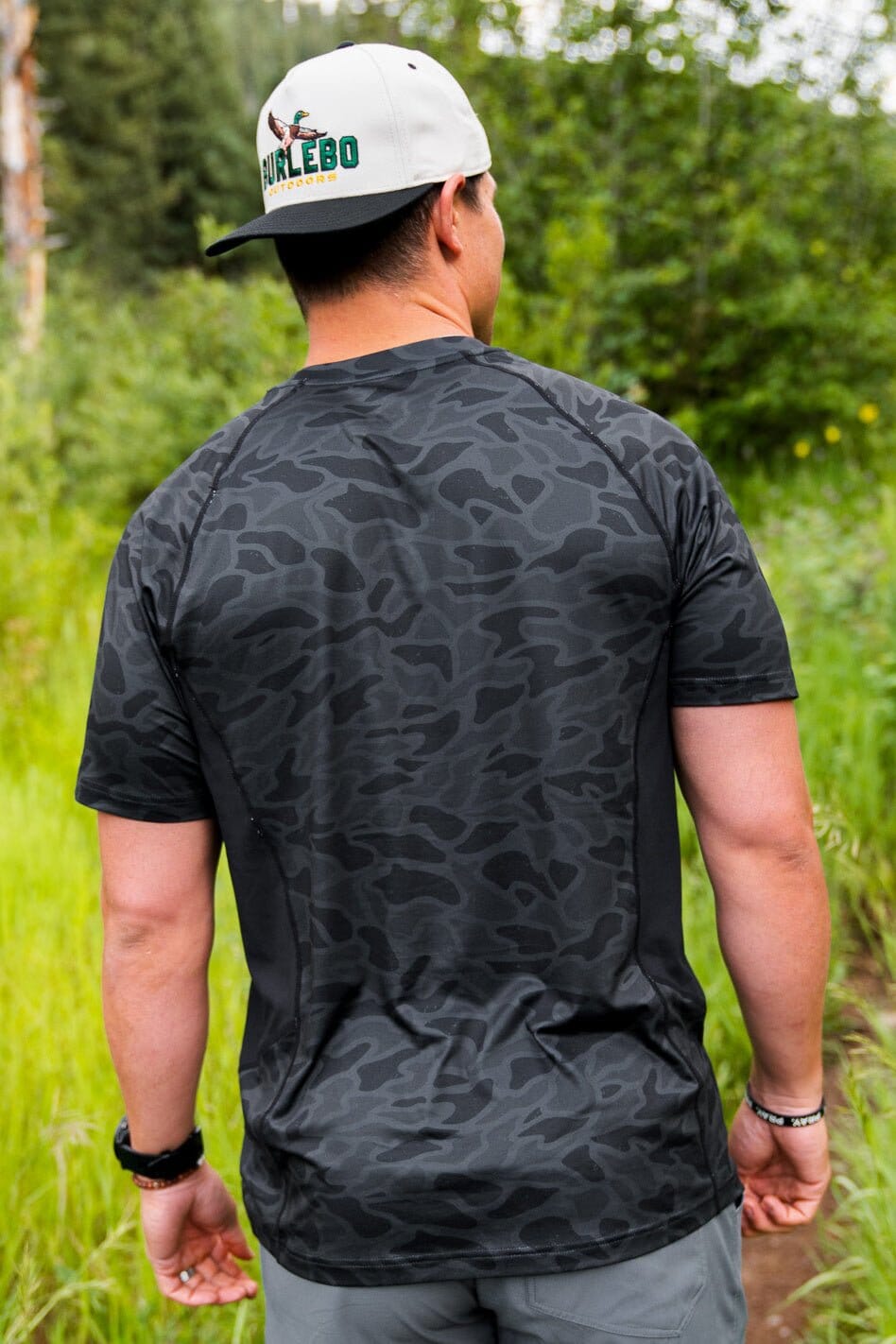 Performance Tee - SS - Black Camo - BURLEBO