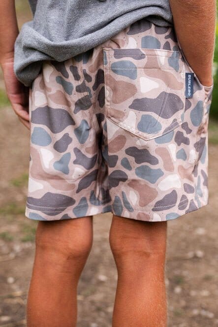 Youth Athletic Short - Pintail Camo - BURLEBO