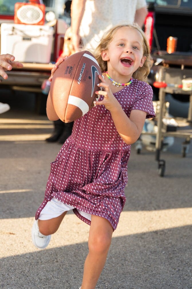 Youth Girls Dress - Texas - Maroon and Grey - BURLEBO