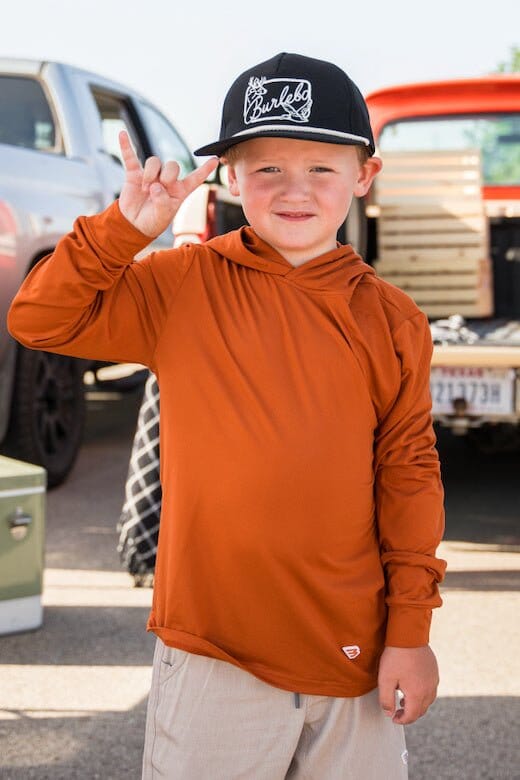 Youth Performance Hoodie - Orange - BURLEBO