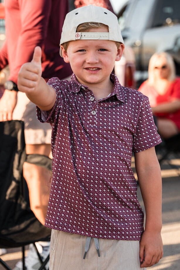 Youth Polo - Texas Maroon - BURLEBO